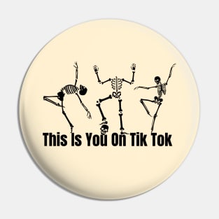 Skeleton Tik Tok Dance 2 Pin