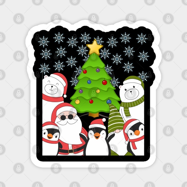 Funny Merry Christmas and happy new year Magnet by UrLifeTee