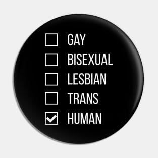 Human LGBT Pin