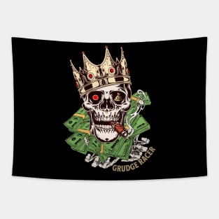 King Grudge Racer Skull Tapestry