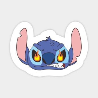 Stitch is furious Magnet