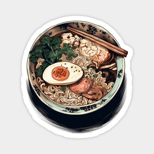 Ramen bowl, ramen lover gift, ramen foodie Magnet