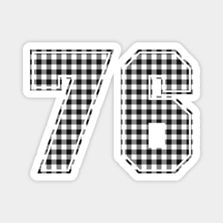 Plaid Number - 76 - Dark Magnet