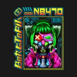 Neon Gas Mask Girl T-Shirt