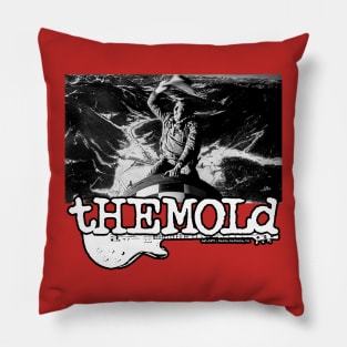 Back Logo - tHeMoLd - est 1971 Santa Barbara Califorina Pillow