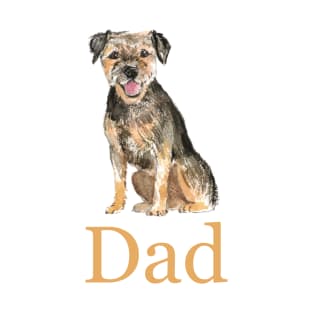 Border Terrier Dog Dad, Dog Dad T-Shirt, Dog Dad Shirt, Dog Daddy, Unisex Dog Dad T-Shirt, Gift from the Dog, Dog Dad Gift T-Shirt