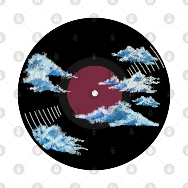 Vinyl Record - Blue clouds by SwasRasaily