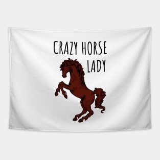 Crazy Horse Lady Tapestry