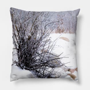 Blizzard scene Pillow