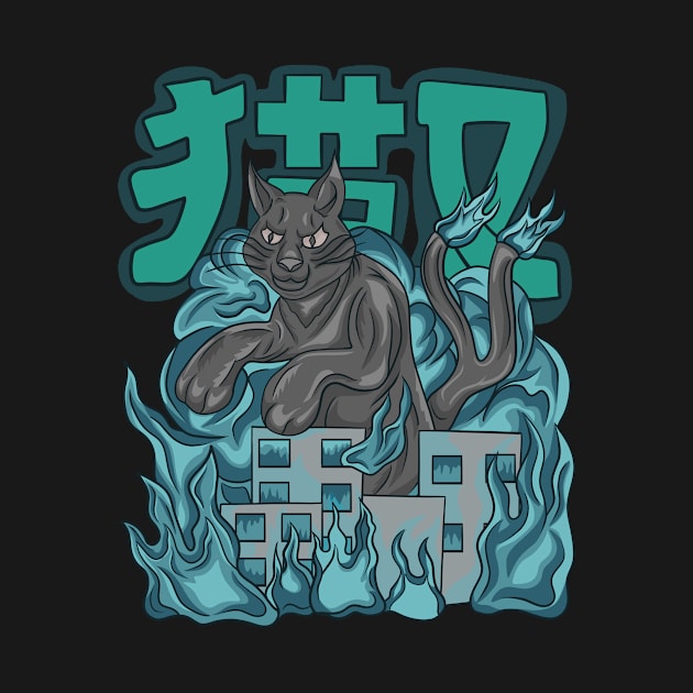 NEKOMATA BLUE FIRE by Ken Ryouta X Yokai