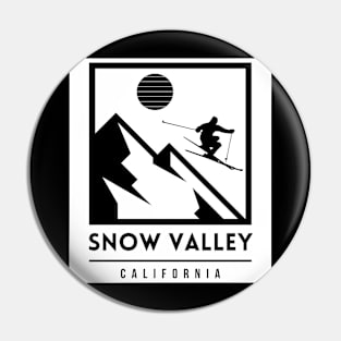 Snow Valley California USA ski Pin