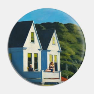 Edward Hopper - Second Story Sunlight - Minimalist Exhibition Art Poster Pin