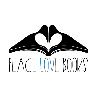 Books - Peace Love Books T-Shirt