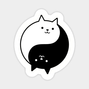 yin yang cats Magnet