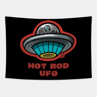 Hot Rod UFO Tapestry