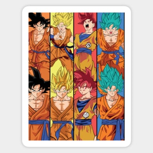 goku super saiyan blue kaioken Sticker for Sale by DanySikan