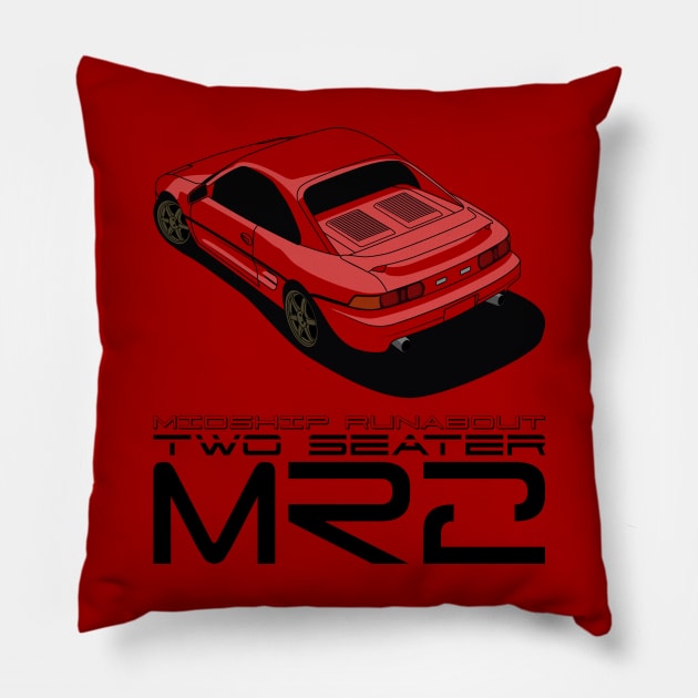 MR2 SW20 Pillow by AutomotiveArt