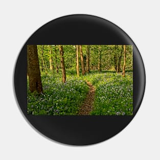 Spring Woodland Wildflowers Pin