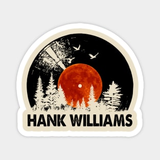 Hank Name Record Music Forest Gift Magnet