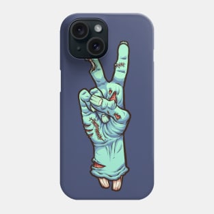 Zombie peace sign Phone Case