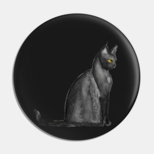 Black Cat Royalty Pin