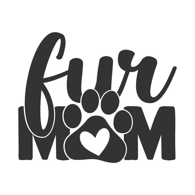 Fur Mom Funny Dog Cat Mom Dog Cat Lover by ThreadSupreme