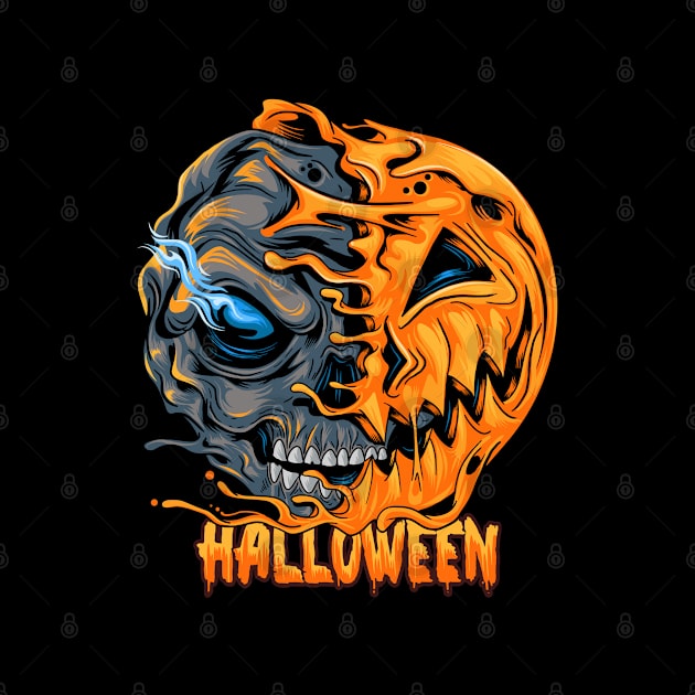 HALLOWEEN SEMI MONSTER & PUMPKIN DESIGN by Mako Design 