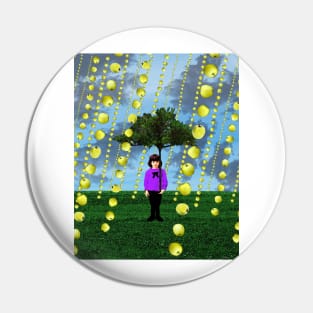 Apple Rain Pin