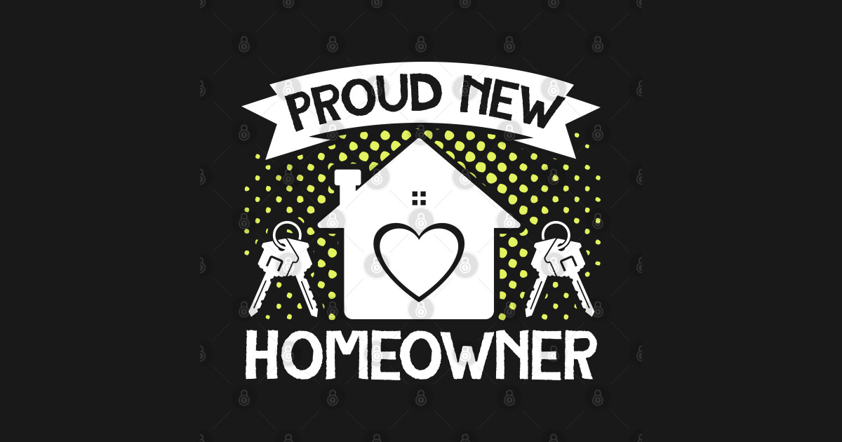 Funny House Proud New Homeowner Housewarming Homeowner Sticker Teepublic 