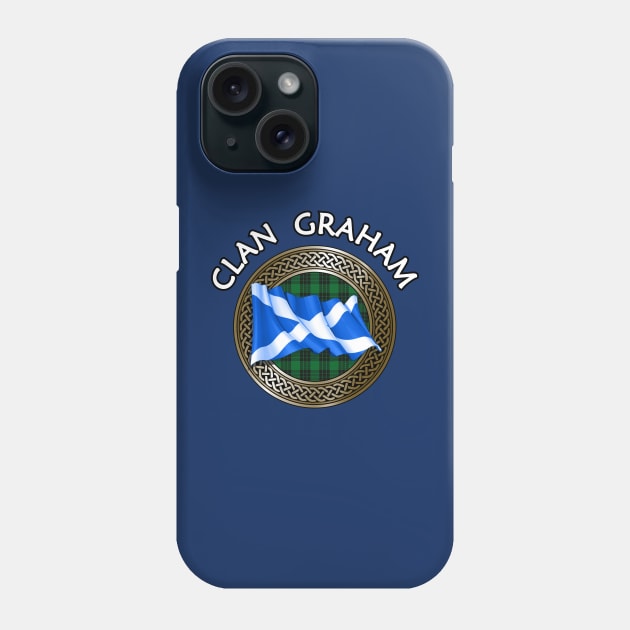 Clan Graham Crest & Tartan Knot Phone Case by Taylor'd Designs