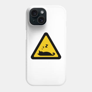 Cat Sleeping Sign Silhouette Phone Case