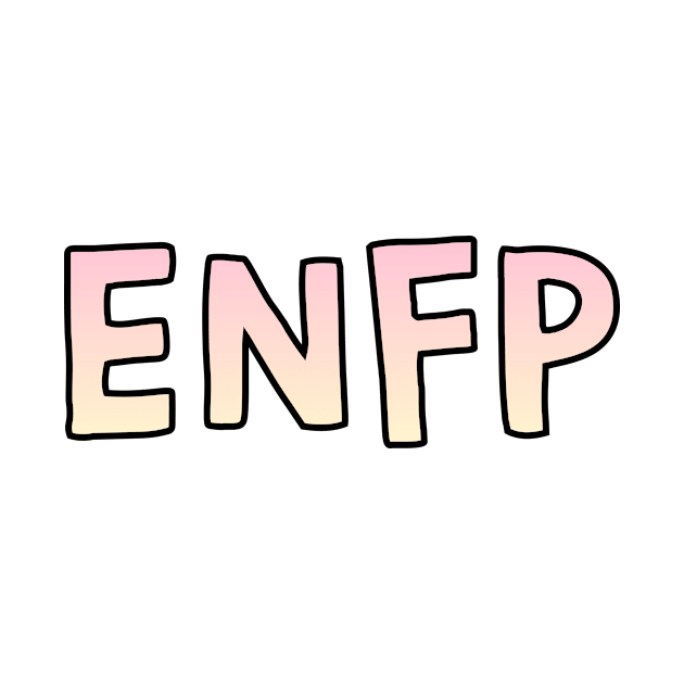 ENFP Gradient Cartoony Text by The MBTI Shop