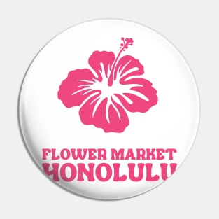 pink and yellow hibiscus flower market honolulu Pin