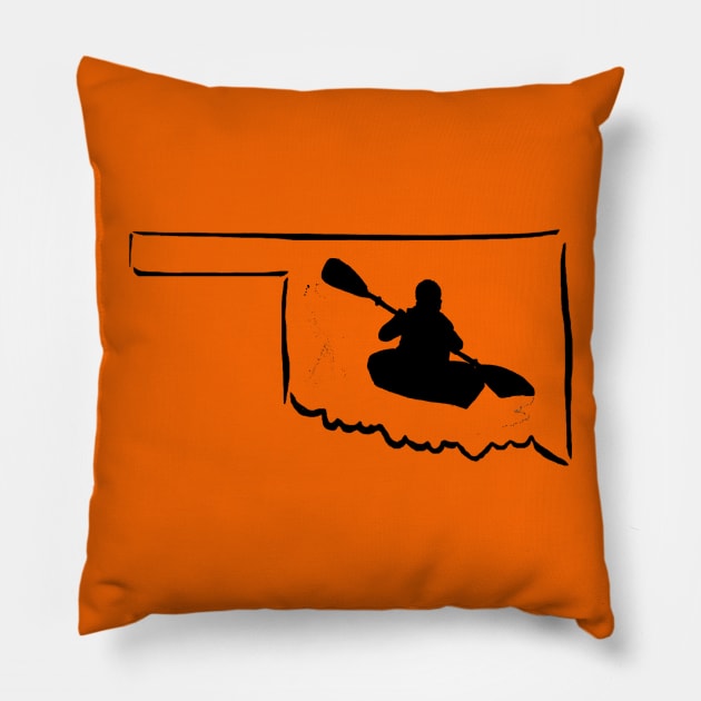 Kayak Oklahoma 2017 Pillow by hawkman70