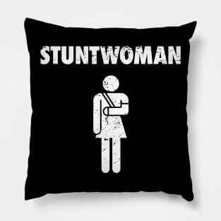 Stuntwoman Fractured Broken Hand Get Well Gift Pillow