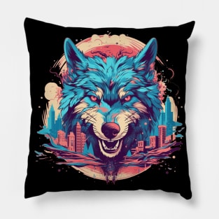 Wolf in the City Pillow