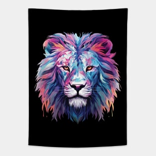 Holographic Lion - modern style gift Tapestry