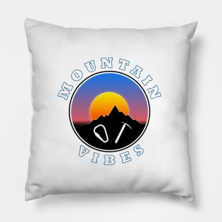 Mountain Vibes - Sun - Slogan Design Pillow