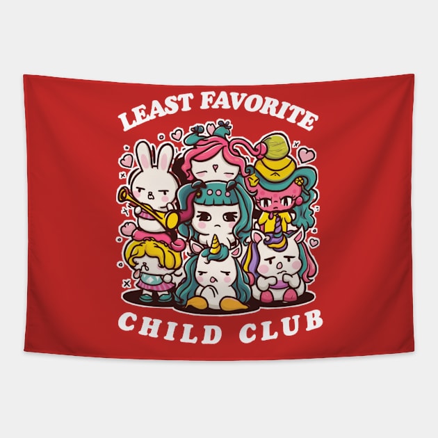 Least favorite child club Tapestry by Qrstore