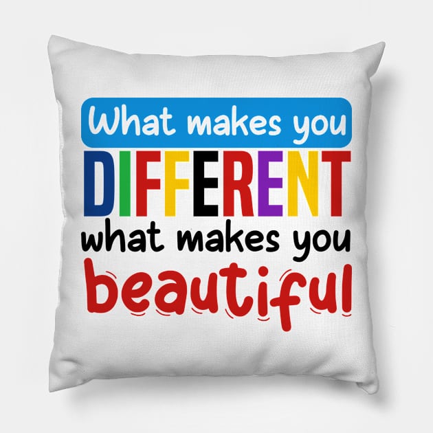 Autism awareness 2024 Pillow by Marhcuz