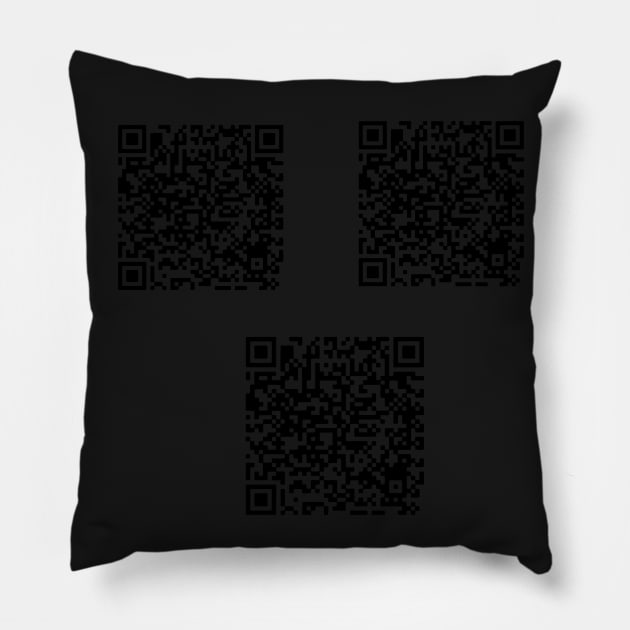 Scan me , technoblade qr code - funny sticker Pillow by zaiynabhw