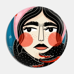 SCORPIO GIRL Pin