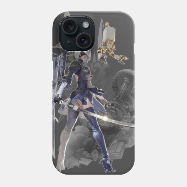 NieR Automata - Glory to Mankind Phone Case by Ryza