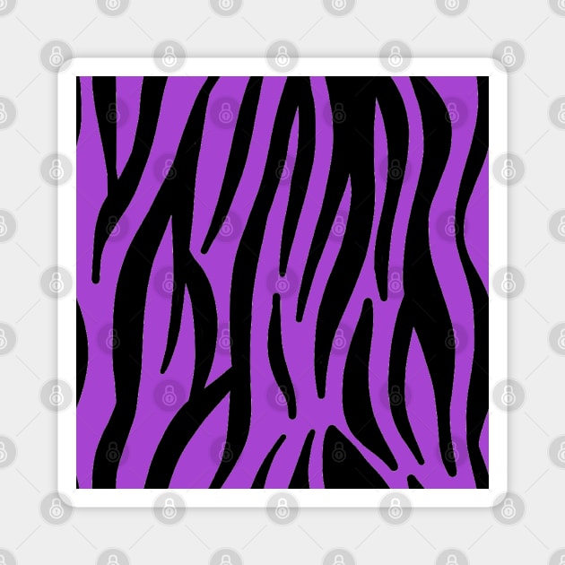 Purple Zebra Magnet by ValinaMoonCreations