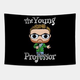 Young Professor Turtle Green Tapestry