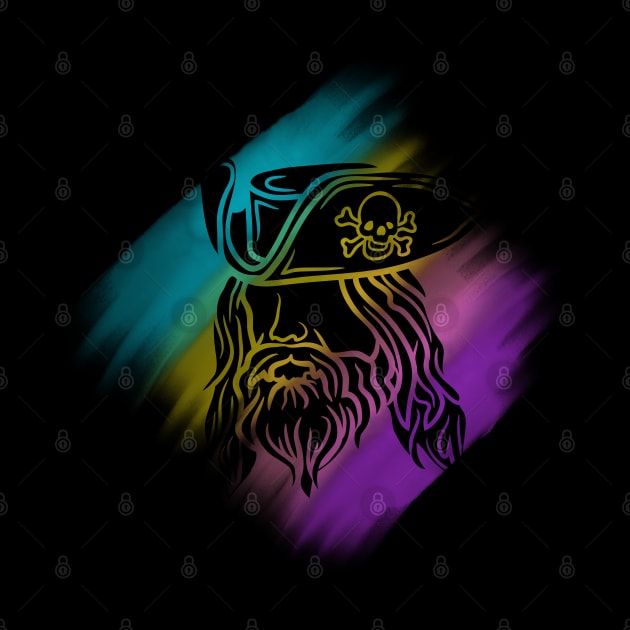 Our flag means death- Pirate skull on a rainbow background by TigrArt