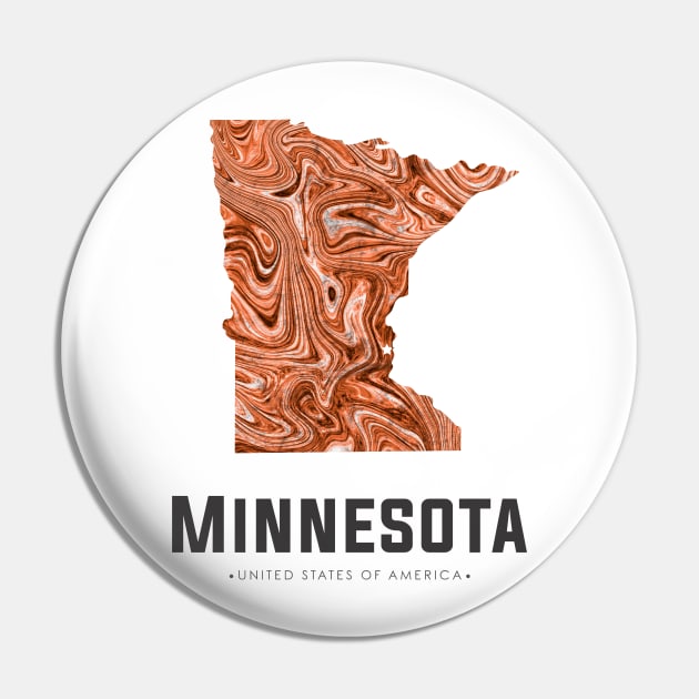 Minnesota state map abstract brown Pin by StudioGrafiikka