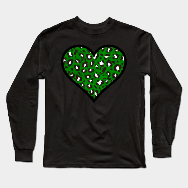 dark green leopard print shirt