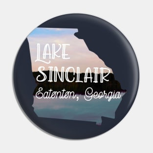 Lake Sinclair in Eatonton, Georgia Art Pin