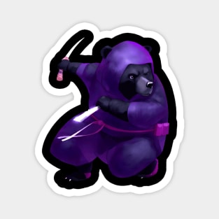 Ninja Bear Magnet